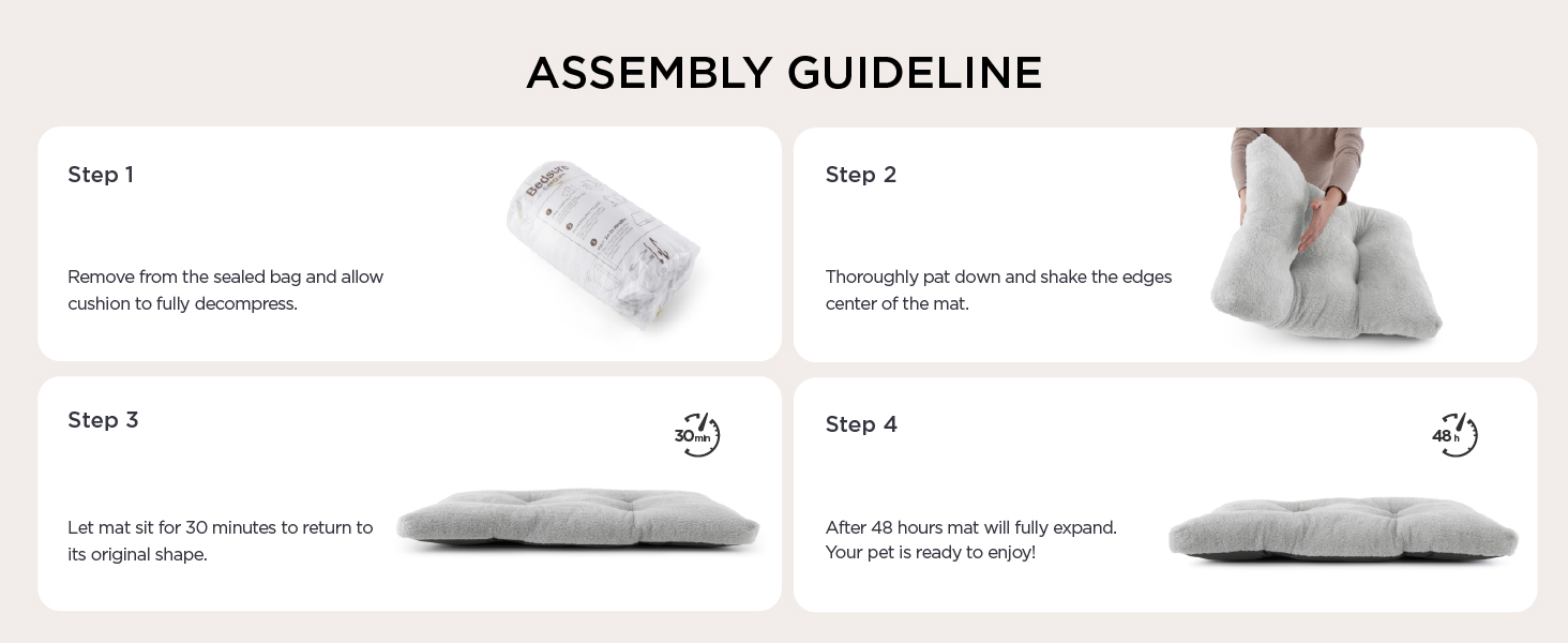 Washable Dog Crate Bed for Large Dogs Comfort Fluffy Pet Mat