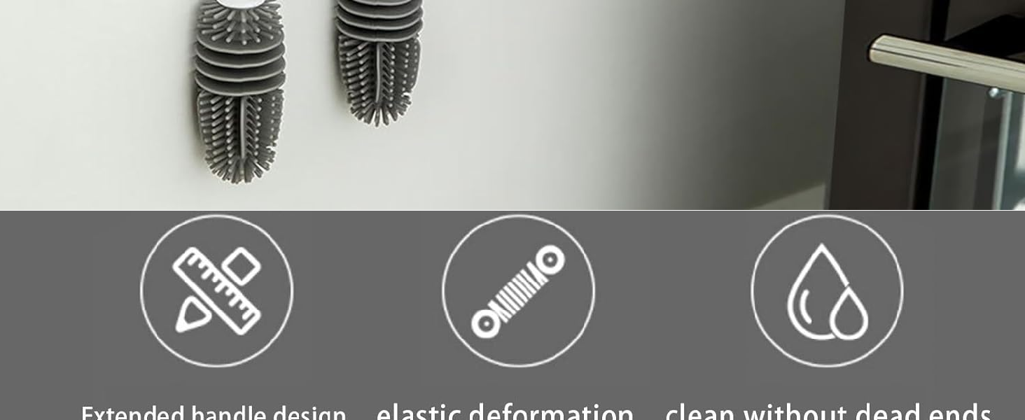 360° Movable Silicone Bristle Baby Feeding Bottle & Nipple Cleaning Brush
