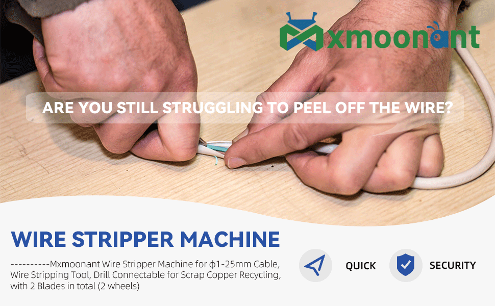 Mxmoonant Wire Stripper Machine for φ125mm Cable, Mini Wire Stripping