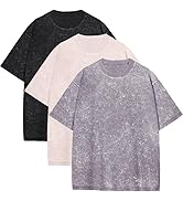 Men's Oversized T Shirts Summer Vintage Tees Acid Washed Short Sleeve Casual Tops