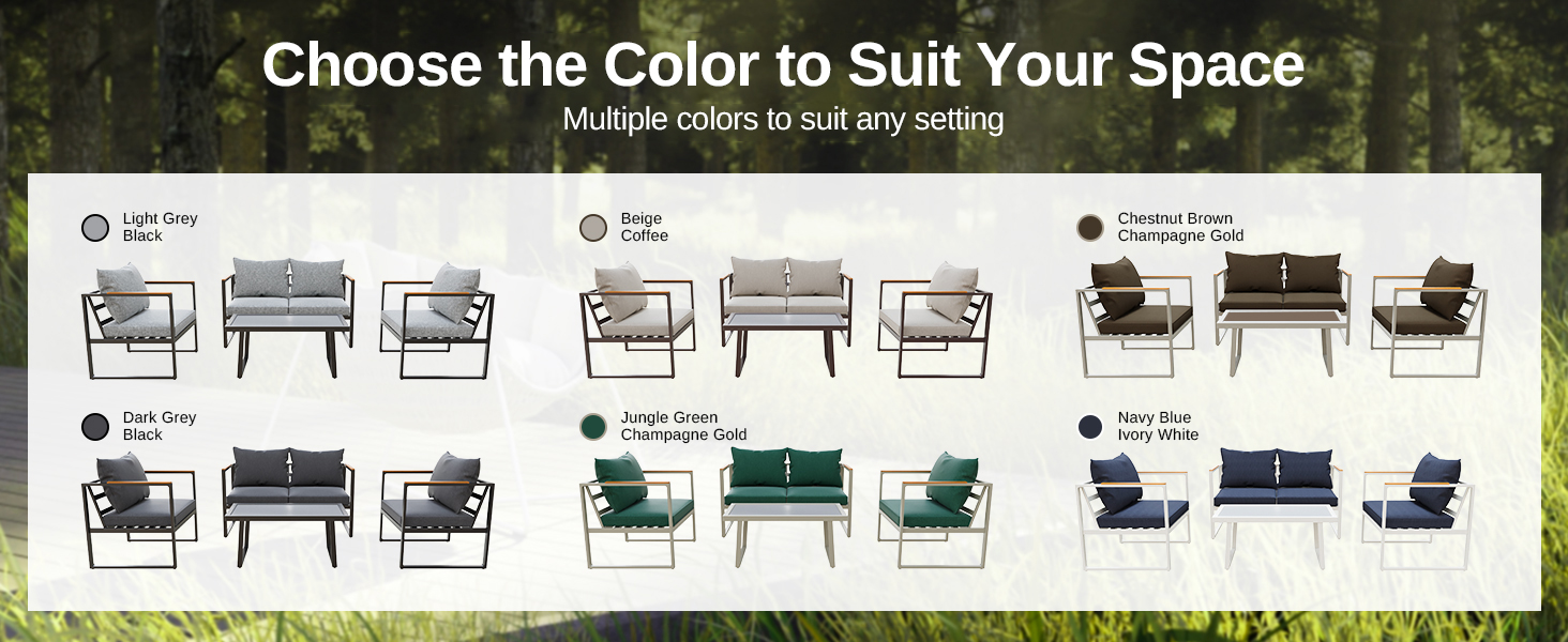 patio furniture set Courtyard A+