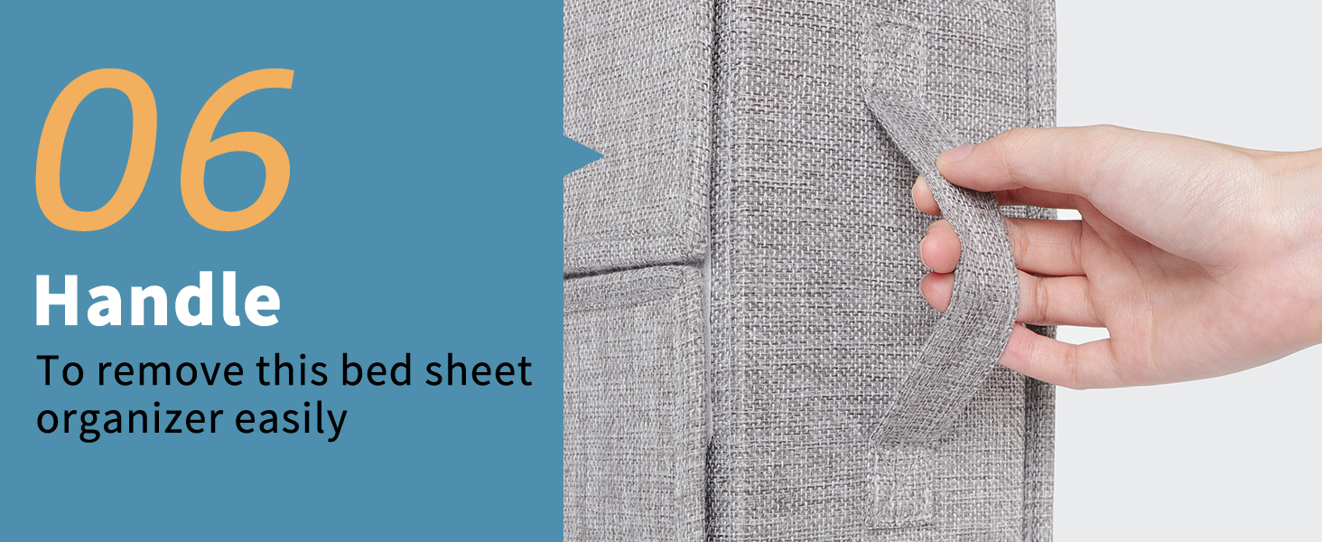 YUOROS 4 Pack Foldable Bed Sheet Set Organizer (Queen or King Size