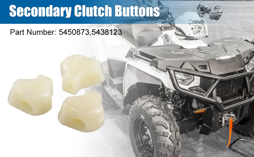 X AUTOHAUX 3 Pcs Secondary Clutch Buttons for Polaris for