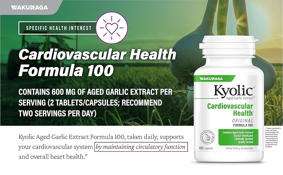 kyolic, wakunaga, cardiovascular health