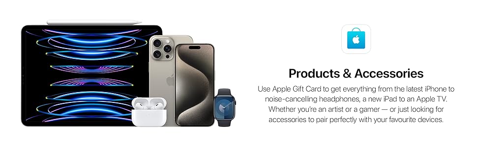 Apple Gift Card - App Store, iTunes, iPhone, iPad, AirPods