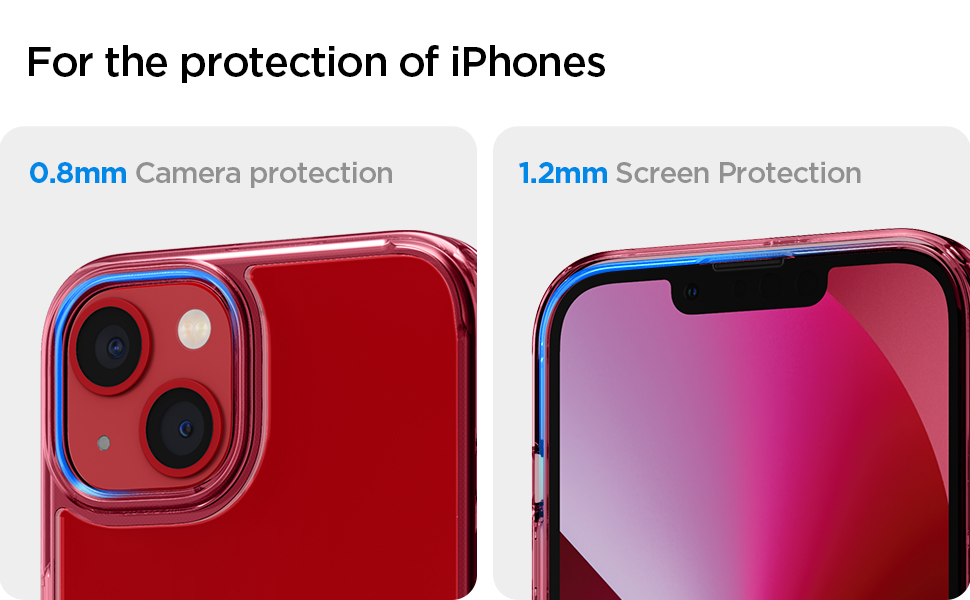 Spigen Ultra Hybrid Back Cover Case for iPhone 13 (TPU + Poly Carbonate