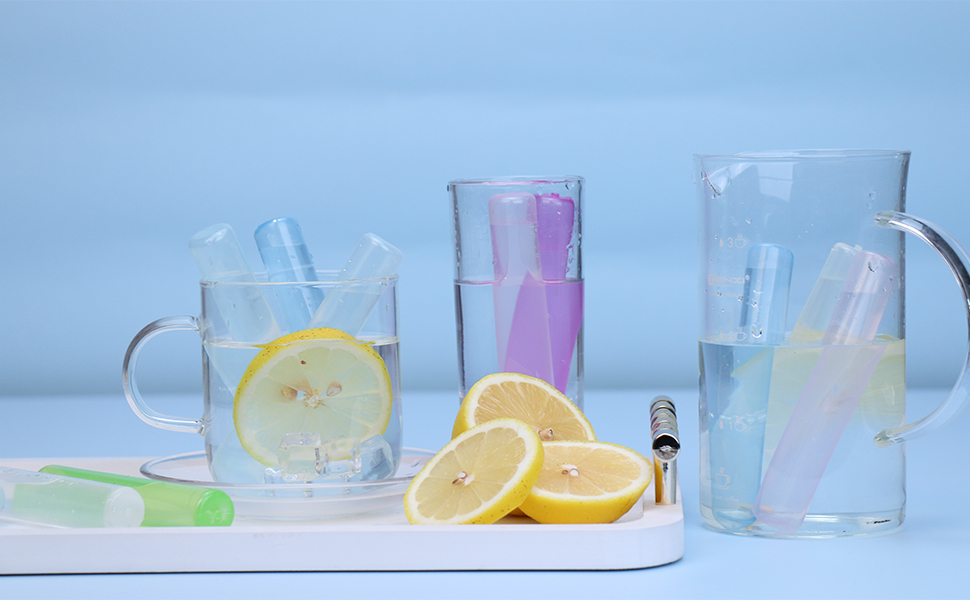 SHENGQIPC Water Bottle Ice Stick, Reusable Ice Sticks for