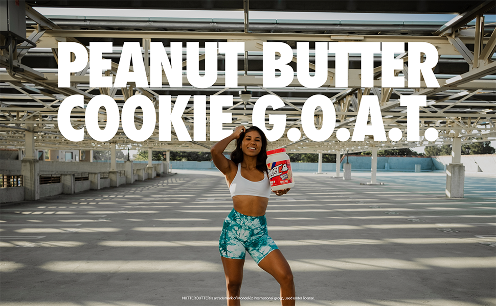 GHOST WHEY Protein Powder, Nutter Butter 2lb, 25g of