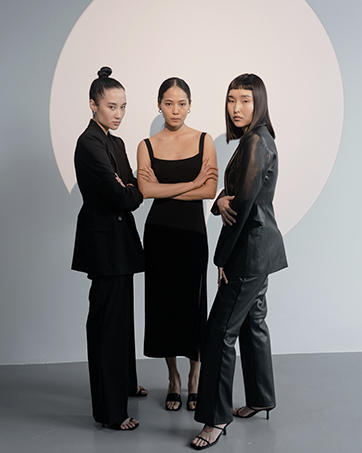 Tapata Women's Faux leather Jacket Blazer Casual PU Long Sleeve Moto Suit Coat Lapel Button Outwear