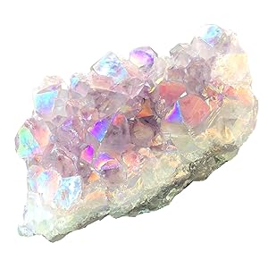 titanium Aura Angel Aura Bergkristall Druse Edelstein Heilstein  Steinfixx Aqua Aura