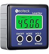 Neoteck Digital Angle Finder Digital Angle Gauge with LCD Backlight Protractor IP54 Waterproof In...