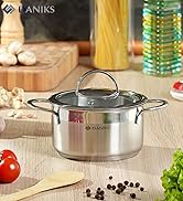 Daniks Modern Batterie de Cuisine INOX avec Couvercles en Verre - 6 Pièces, Tous Feux Dont Induction - Poignées en Silic C1731dba 7cf3 4503 89e2 C1e8378c728b. CR25,0,1368,1500 PT0 SX166 V1