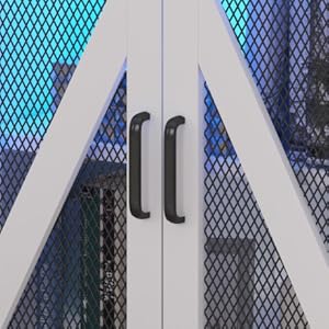 Farmhouse End Table, 24" Large Sofa Side Table with Charging Station