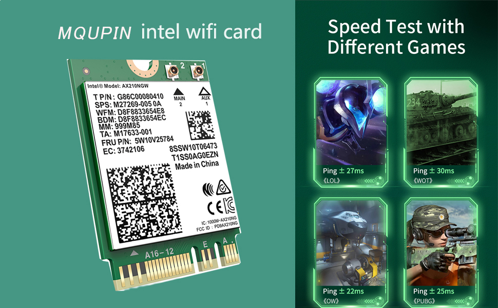 Intel AX210NGW Wi-Fi6E 無線LANカード ✦新品4個セット tanidonz_wlanax210ngw