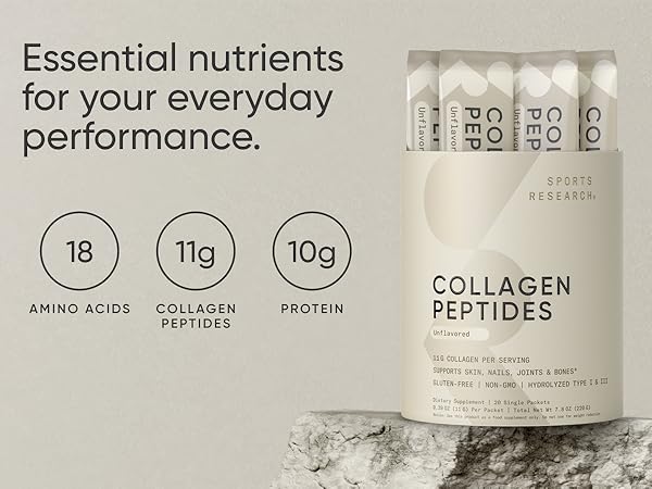 womens collagen powder peptides protein packets vital proteins supplement hair skin nails joint bone