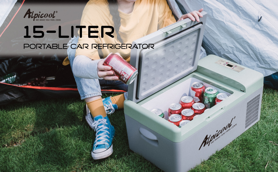 Alpicool Y16 15L Car Fridge 12v Car Mini Fridge Car Refrigerator