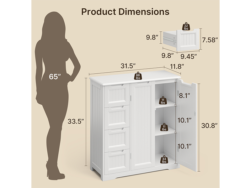 Pantry Storage Cabinet