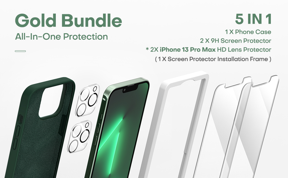 Gold Bundle All-In-One Protection iPhone 13 Pro Max