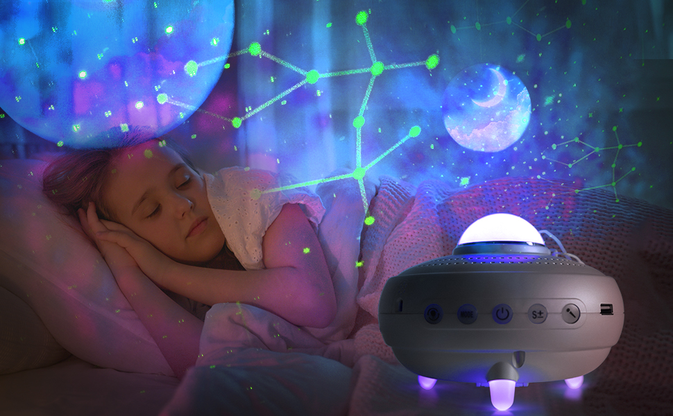 Homonic LED Starry Sky Projector, Galaxy Projector Night Light with 12