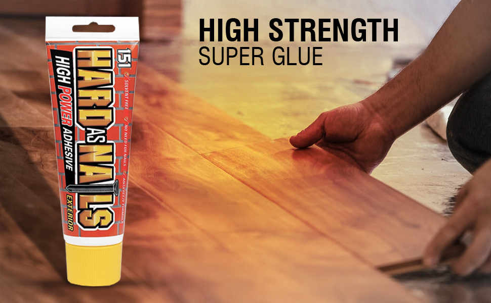 Hard As Nails Adhesive Exterior Glue Extra Strong Glue/Super Glue for