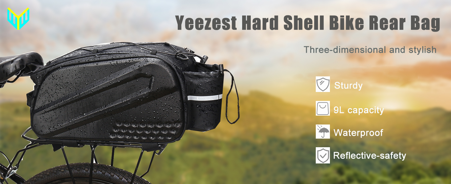hard shell biek rear bag