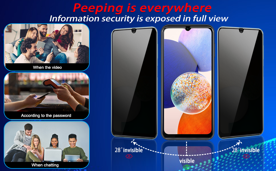 NBiefuny [2+2 Pack 2 Pack Samsung Galaxy A14 5G Privacy