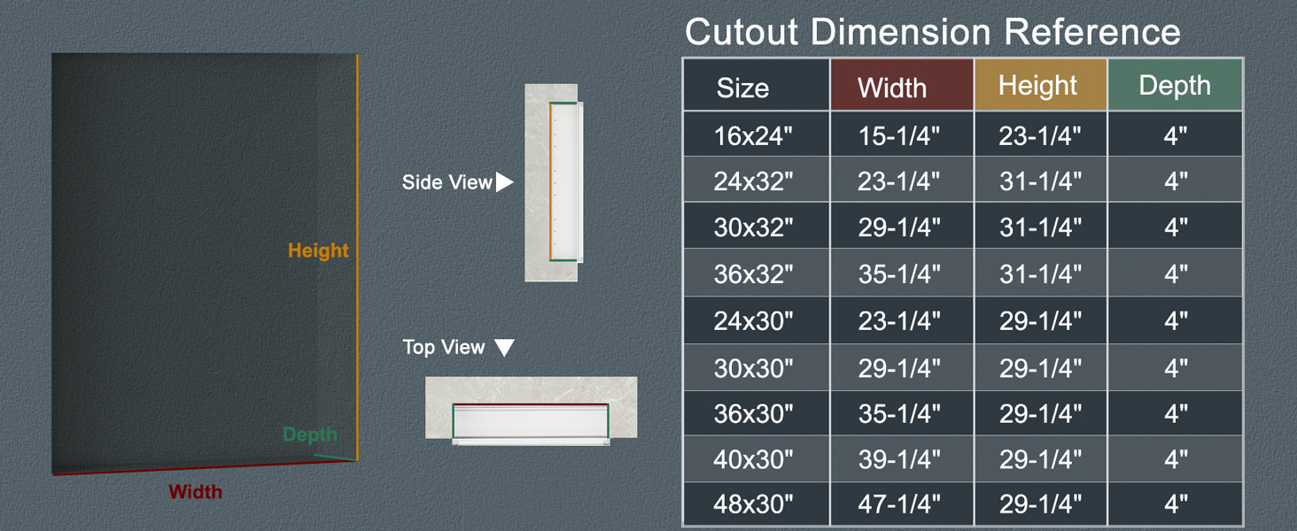 medicine cabinet with lights