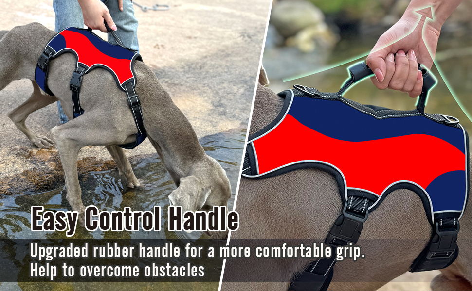 AIMYDOG Escape Proof Harness, No Slip Dog Harness Escape Proof, Fully Reflective Harness with