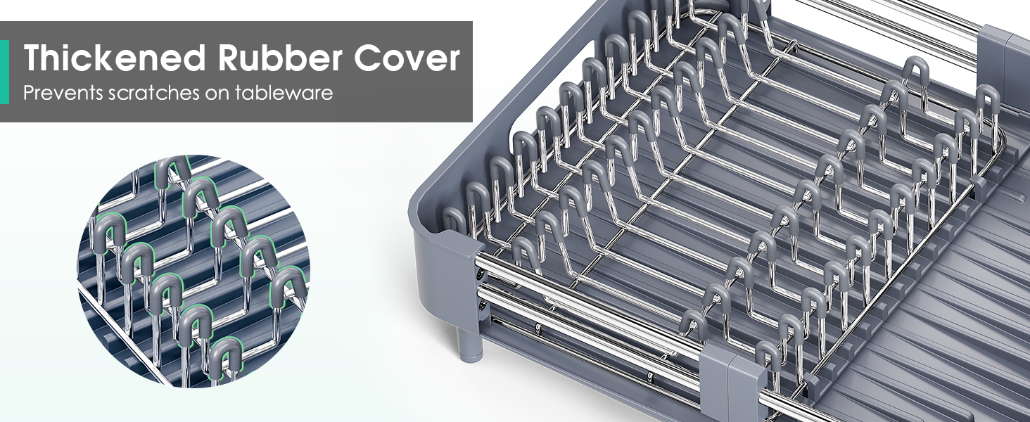 extendable dish drying rack for kitchen counter