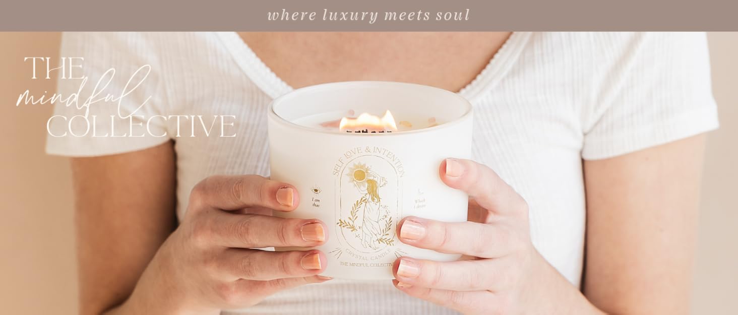 the mindful collective spiritual gifts for women crystals zodiac candle