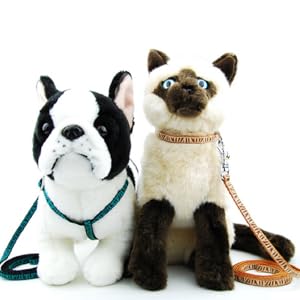 犬用　黒モー柄　【本革】リード＆ハーネス2点 SET❣️ jps-39_02.jpg