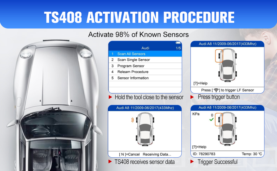 Autel Activate sensors