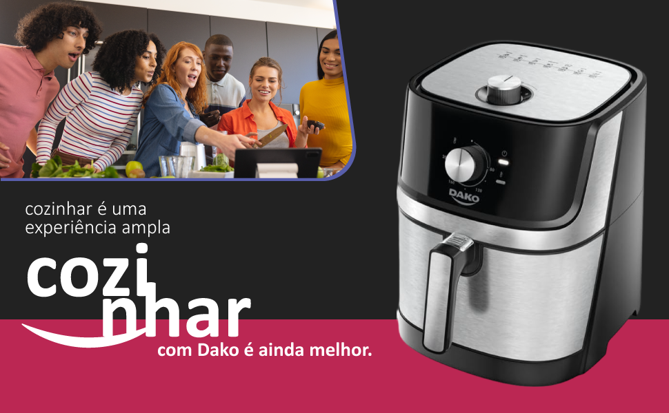 Air Fryer Dako 5 Litros com Painel Analógico 127v 