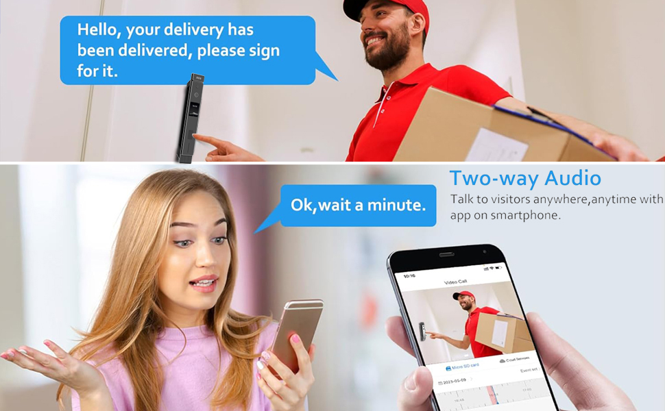 smart door lock with camera