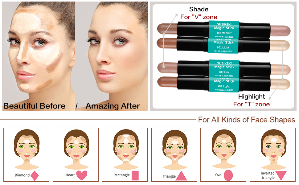 Highlighter and contour stick