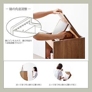 ドレッサー　コンパクト　化粧台　鏡台　コスメ収納 楽天市場】[最大400円OFF] ドレッサー コンパクト ロータイプ