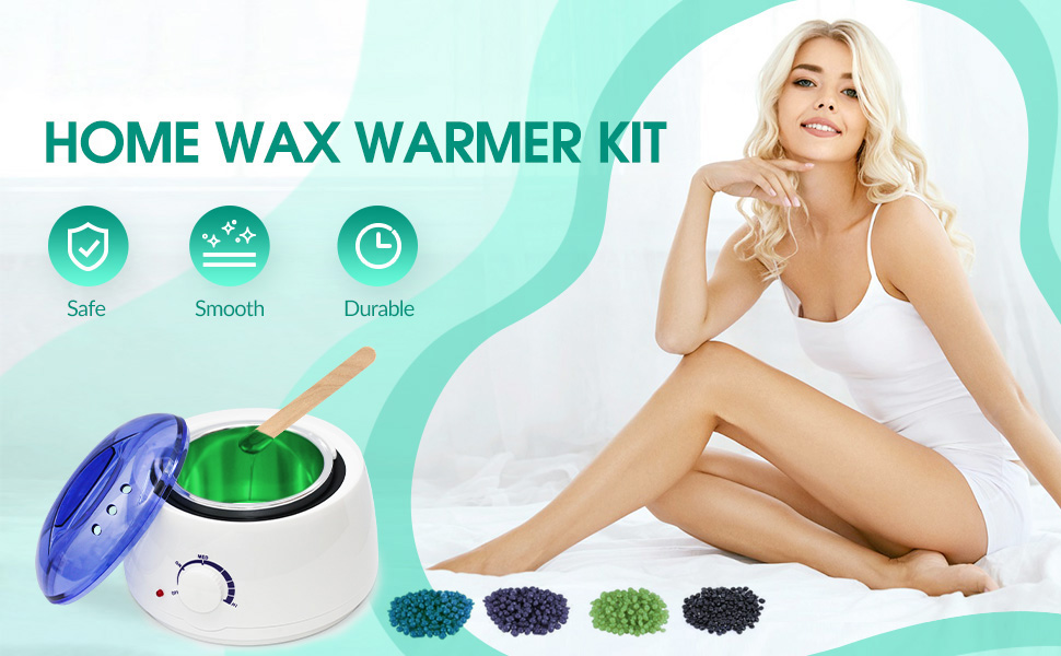 Waxing Kits Wax Full Kit, Wax Warmer Hair Removal Kit with 4 * 100g