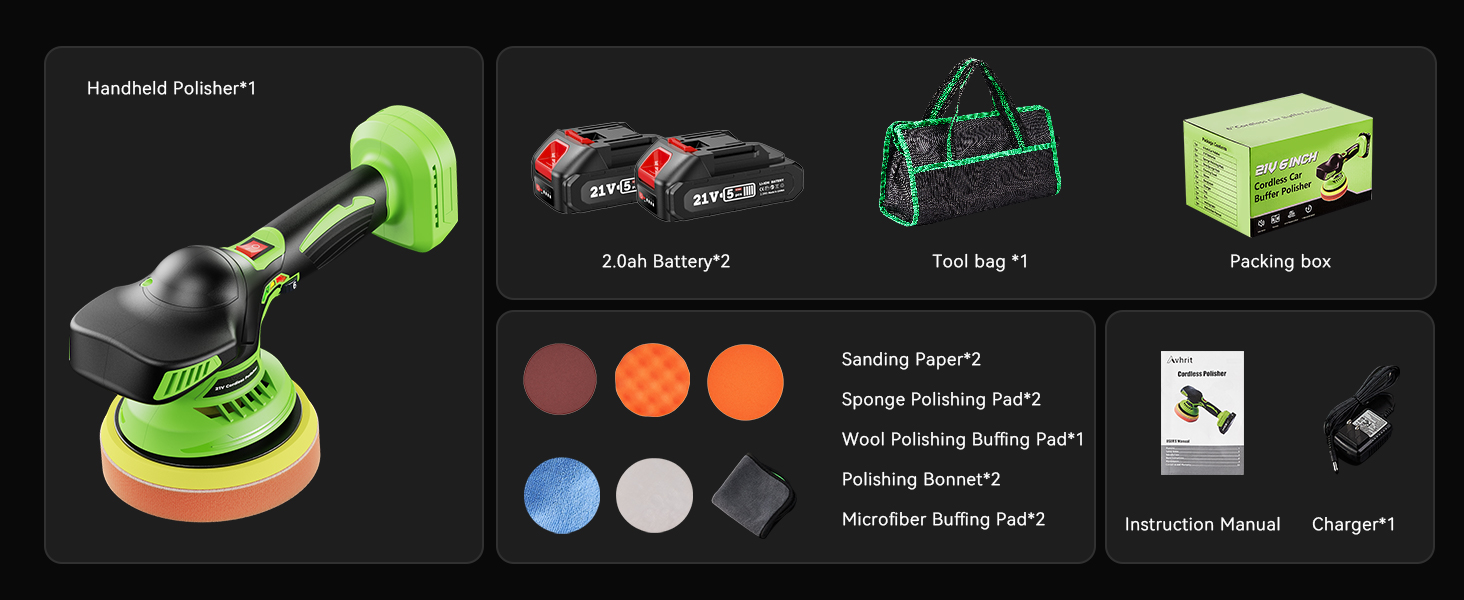 Polishing machine includes