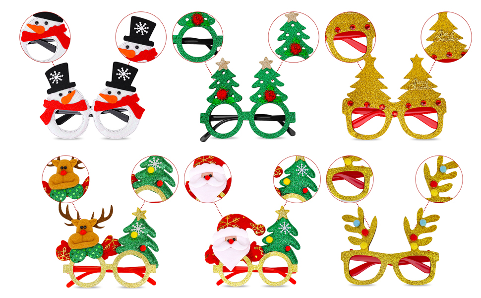 the details of christmas eyewear