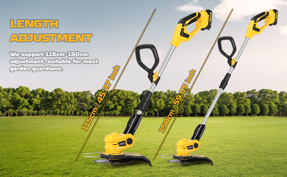 Terratek cordless strimmer 20v 1hr fast charge battery garden strimmer