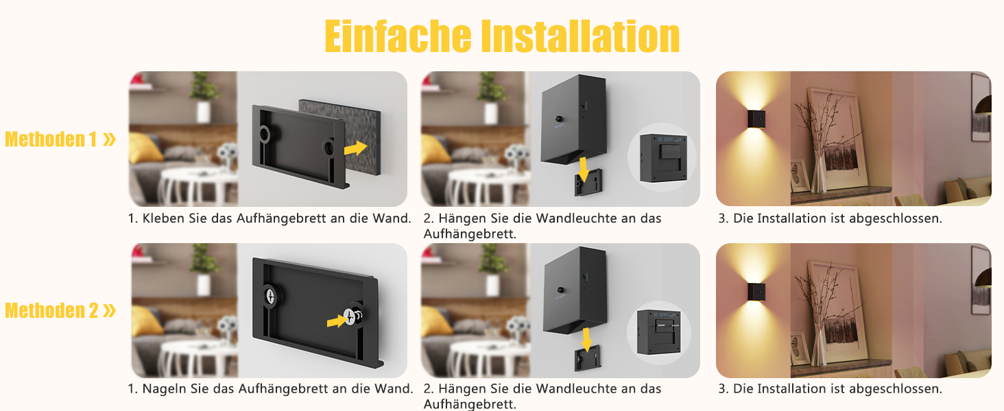 Wandleuchte MIT Behegungsmelder