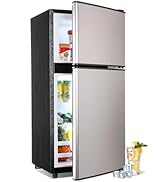 Mini Refrigerator シルバー 2段棚付き Mini Refrigerator シルバー 2段棚付き