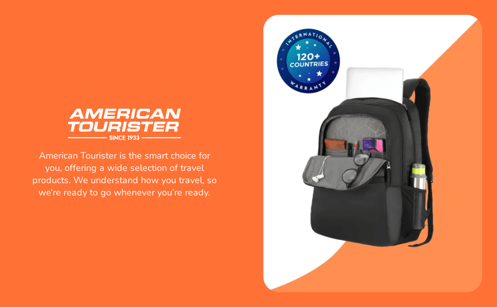 Buy American Tourister Valex 28 Ltrs Large Laptop Backpack with Bottle