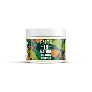 Faith In Nature Natural Shea & Argan Hair Mask, Vegan & Cruelty Free, No SLS or Parabens