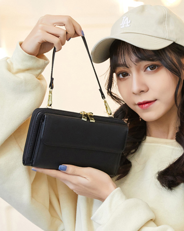 HNOOM Touchable Phone Bag Women Cross Body Phone Bag RFID Blocking Cell Phone Purse Wallet Crossbody Shoulder Bag Wristlet Handbags with Shoulder & Wrist Strap Fits Phone Under 6.9 Inch 17 purse phone touchable bag