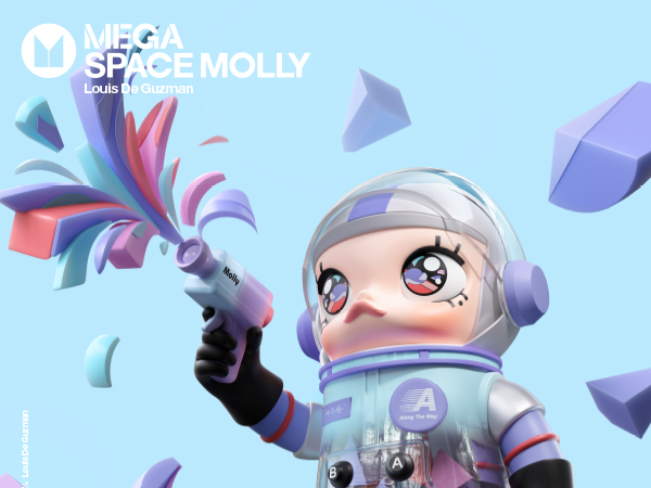 Amazon.com: POP MART MEGA Space Molly 1000% Louis De Guzman