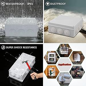 Amazon | NOELAMOUR ジャンクションボックス 電気ボックス 屋外