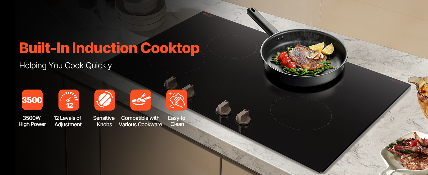 built-in electric stove
