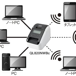 ブラザー x ビジコム 感熱ラベルプリンター QL-820 5同梱モデル 295 Amazon.co.jp: ブラザー x ビジコム 感熱ラベルプリンター QL