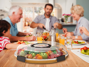 Renmxj Charcuterie Board with Clear Lid, Travel Portable Cheese Board Charcuterie Boxes